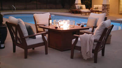 Polywood Fire Pit Table 400 POLYWOOD Fire Pit Firetable
