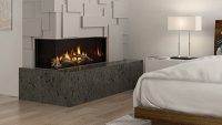 Chicago Corner Left Regency Modern Gas Fireplace Feature