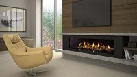 New York View 72 Regency Modern Gas Fireplace Feature