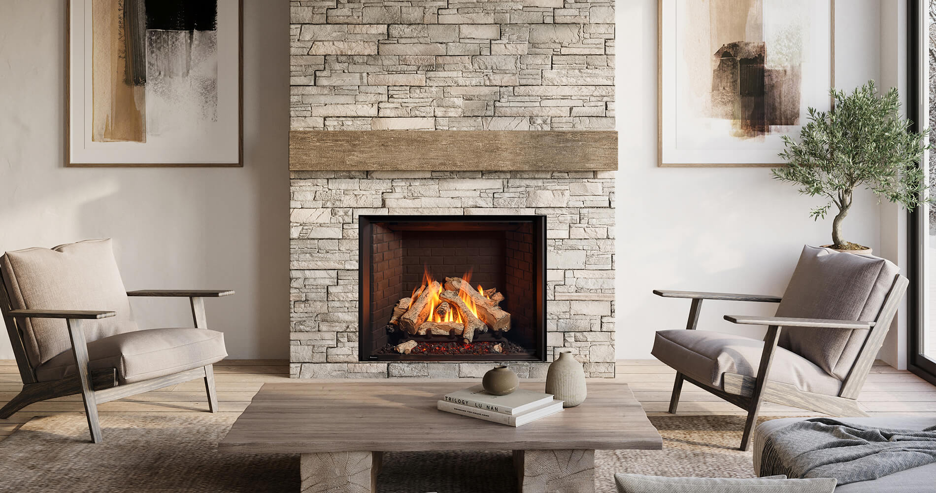 Regency Traditional Gas Fireplace Grandview 1200