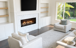 Fireplace With Custom Cabinetry