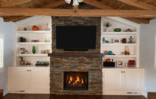 Fireplace With Custom Cabinetry 03