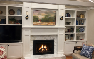 Fireplace With Custom Cabinetry
